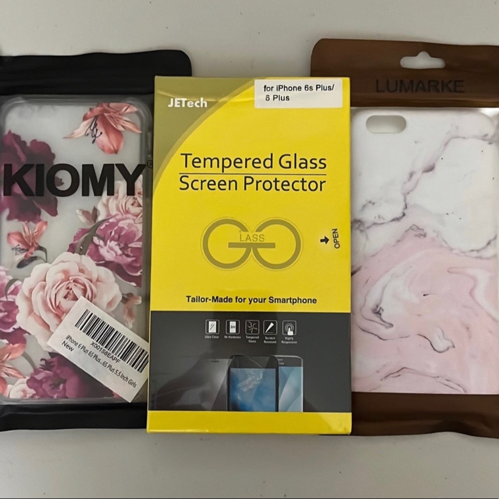iPhone 6s Plus / 6 plus phone case and screen protector bundle